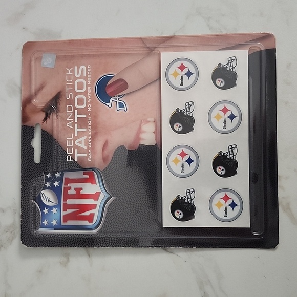 Pittsburgh Steelers peel n stick tattoos. - Picture 1 of 3